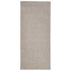 Foto van The living store sisal kleed - kattenkrabmat - 66 x 150 cm - anti-slip - zandkleurig