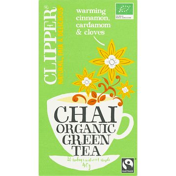 Foto van Clipper chai organic green tea 20 stuks bij jumbo