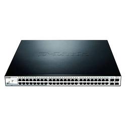 Foto van D-link dgs-1210-52mp/e dgs-1210-52mp/e netwerk switch rj45/sfp 48 + 4 poorten 104 gbit/s poe-functie