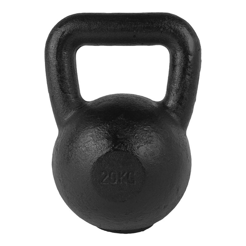 Foto van Tunturi kettlebell gietijzer 20 kg zwart