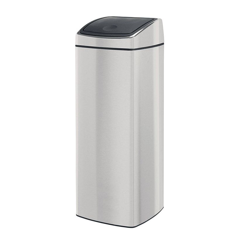 Foto van Brabantia touch bin afvalemmer 25 liter met kunststof binnenemmer - matt steel fingerprint proof