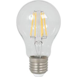 Foto van Calex led full glass filament gls-lamp 240v 5,5w 600lm e27 a60, clear 2700k cri80, energy label a++