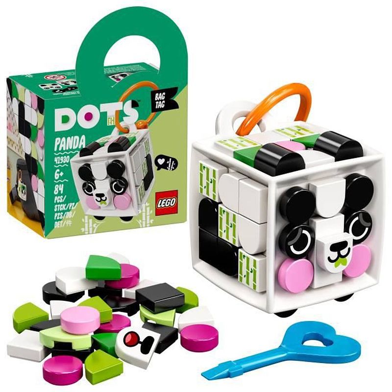 Foto van Lego 41930 dots sleutelhanger panda - accessoires en knutsels, decoratie voor meisjes en jongens