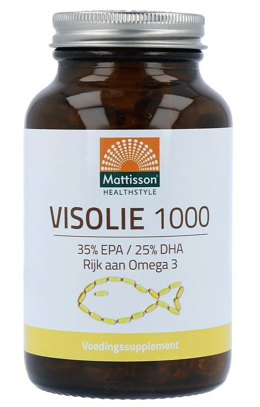 Foto van Mattisson healthstyle absolute visolie 1000mg capsules