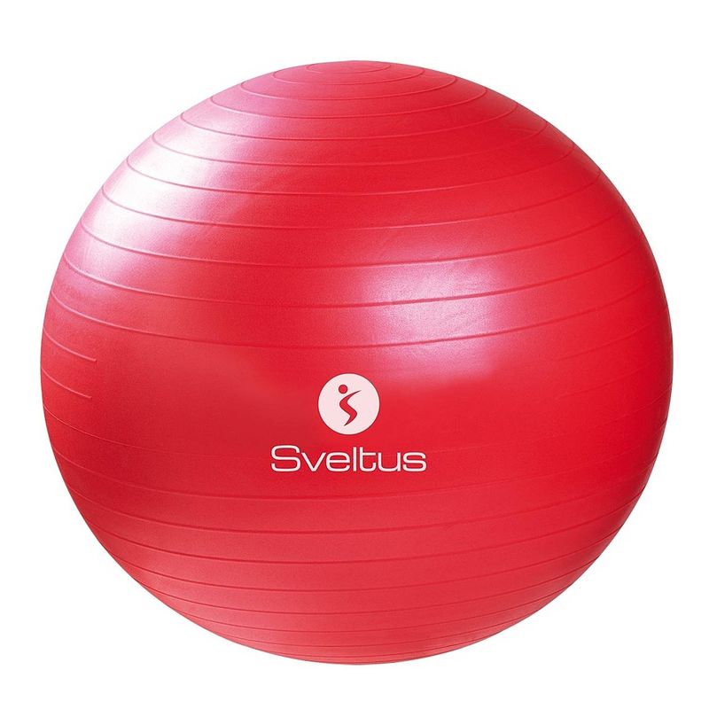 Foto van Sveltus fitnessbal 65 cm rood in doosje