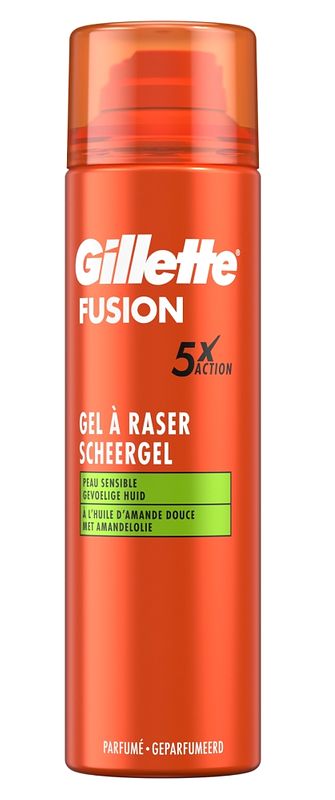 Foto van Gillette fusion scheergel amandelolie