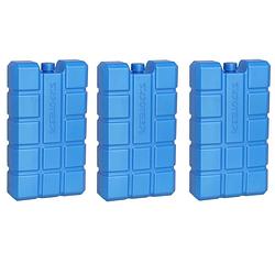 Foto van 3x stuks koelelementen 400 ml 9,5 x 16 cm blauw - koelelementen