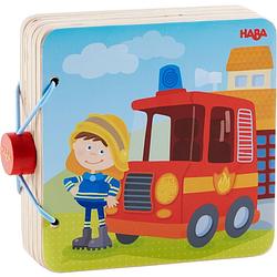 Foto van Haba houten babyboek brandweer 14 cm