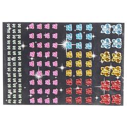 Foto van Vlinder diamant strass stickertjes 120 stuk - stickers
