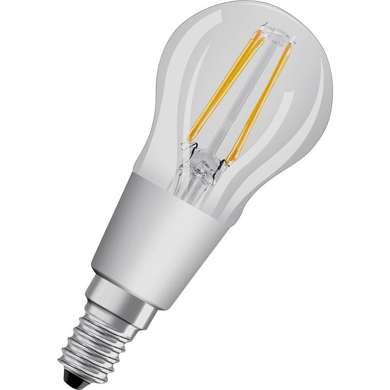 Foto van Osram 4058075435476 led-lamp energielabel e (a - g) e14 peer 4 w warmwit 1 stuk(s)