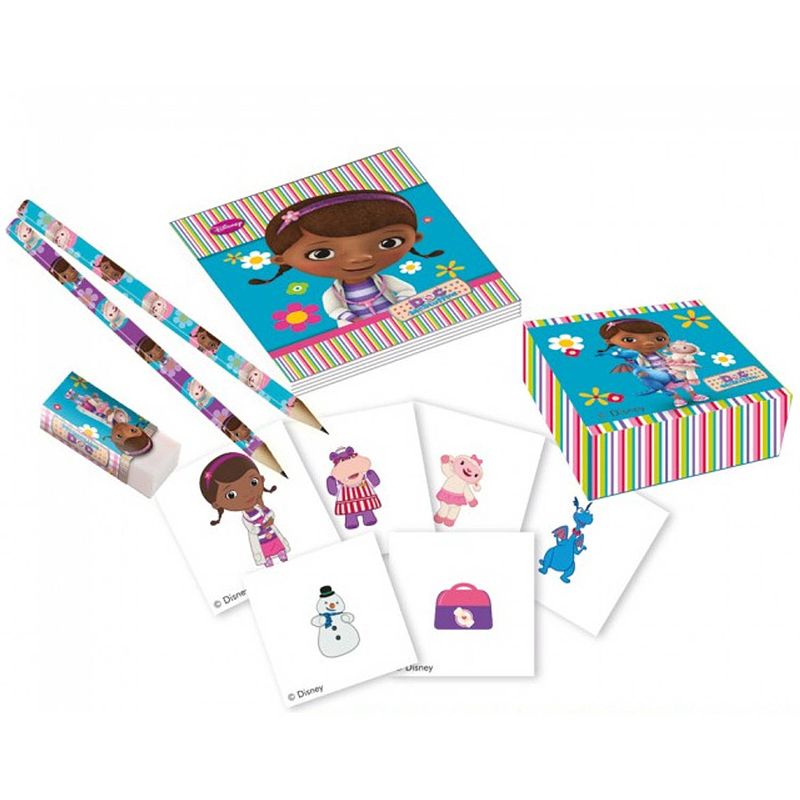 Foto van Procos schrijfset doc mcstuffins junior blauw 16-delig