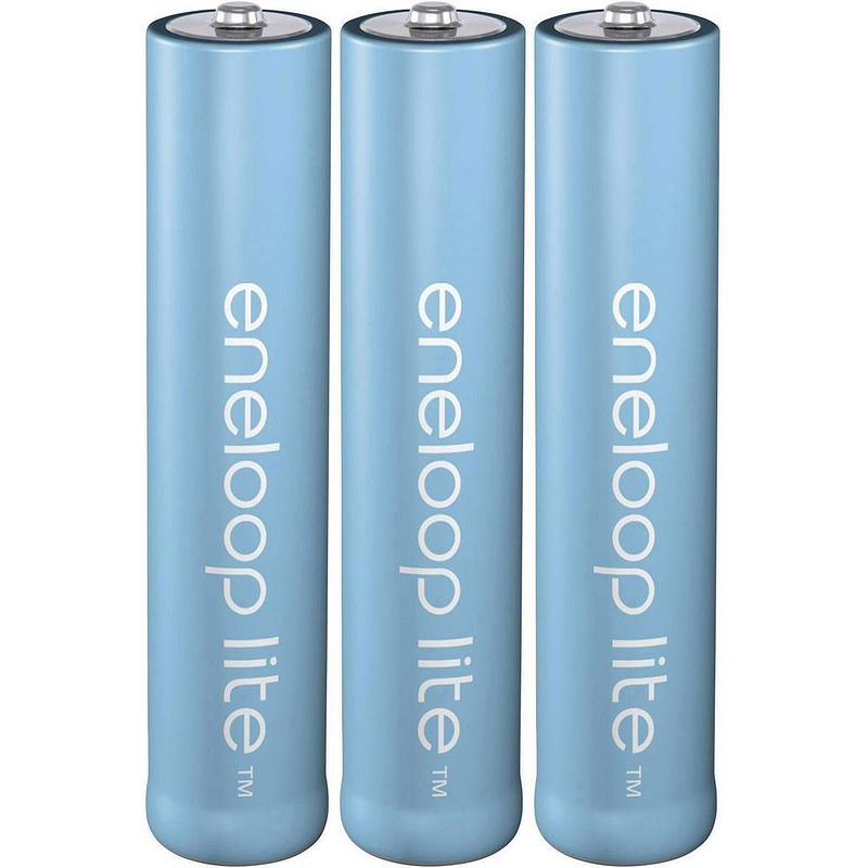 Foto van Panasonic eneloop lite hr03 oplaadbare aaa batterij (potlood) nimh 550 mah 1.2 v 3 stuk(s)