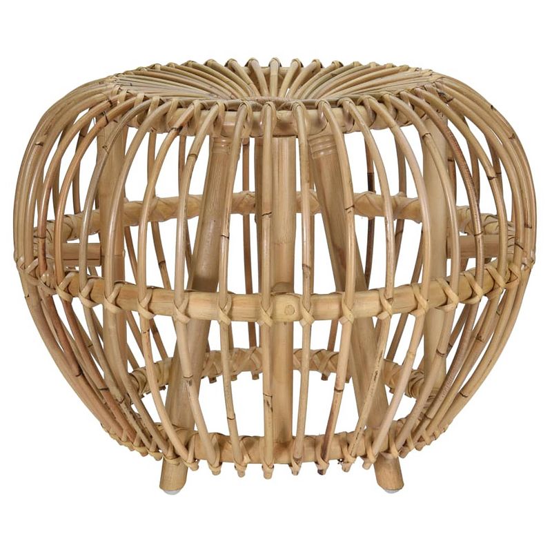 Foto van Home&styling kruk brussel kubu rattan natuurlijk