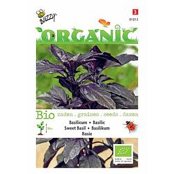 Foto van Buzzy - 5 stuks organic basilicum rosie (skal 14725) tuinplus