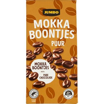 Foto van Jumbo mokka boontjes puur 125g