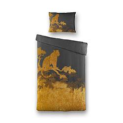 Foto van Presence golden panther dekbedovertrek 1-persoons (140 x 220 cm + 1 kussensloop) dekbedovertrek