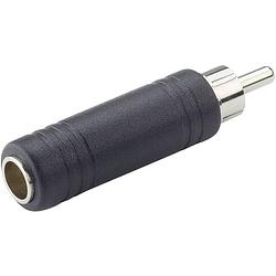 Foto van Paccs paccs audio adapter [1x cinch-stekker - 1x jackplug female 6,3 mm] zwart