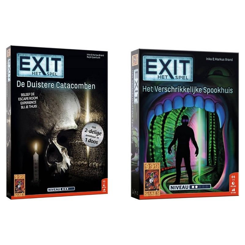 Foto van Spellenbundel - 2 stuks - exit - de duistere catacomben & het verschrikkelijke spookhuis