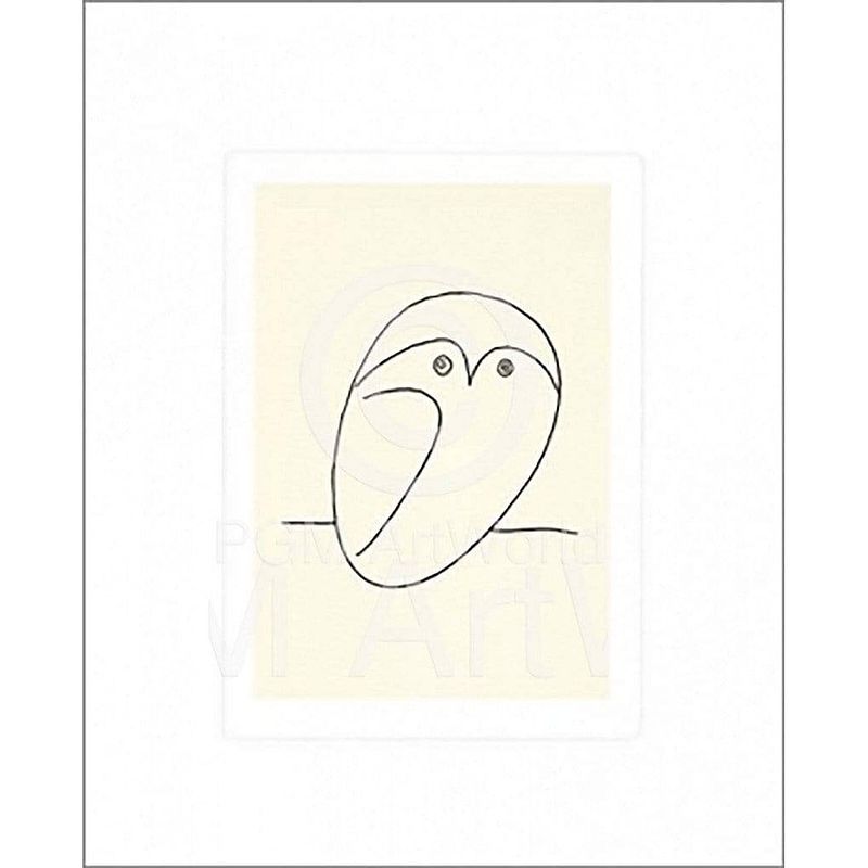 Foto van Pablo picasso - le hibou kunstdruk 50x60cm