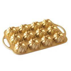 Foto van Tulband bakvorm ""braided mini bundt pan"" - nordic ware premier gold