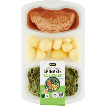 Foto van Jumbo spinazie met cordon bleu 500g