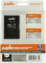 Foto van Jupio kit: battery np-bx1 (2x) + usb double-sided charger