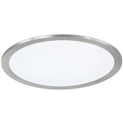 Foto van Led plafondlamp wiz - smart led - trion givon - 15w - aanpasbare kleur - dimbaar - afstandsbediening - rond - mat nikkel