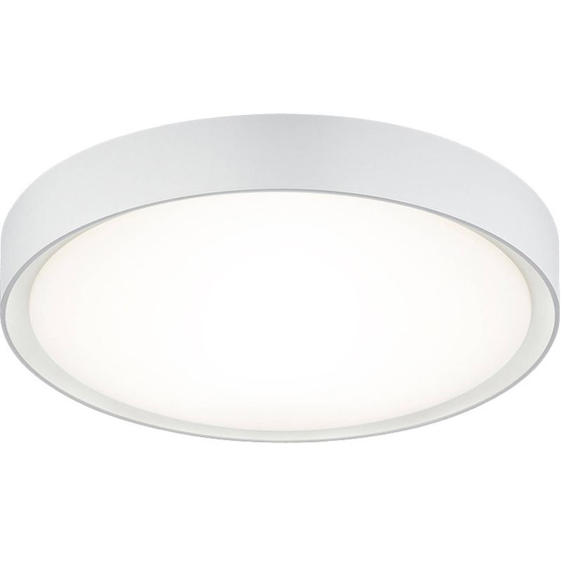 Foto van Led plafondlamp - badkamerlamp - trion clirno - 18w - warm wit 3000k - spatwaterdicht ip44 - opbouw rond - mat wit -