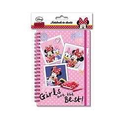 Foto van Disney notitieboekje minnie mouse junior a5 papier roze
