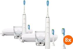 Foto van Philips sonicare diamondclean 9000 hx9913/17 duo pack + opzetborstels (8 stuks)