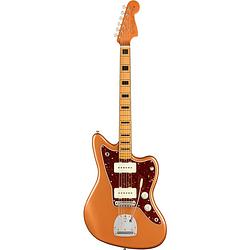 Foto van Fender troy van leeuwen jazzmaster copper age mn elektrische signature gitaar