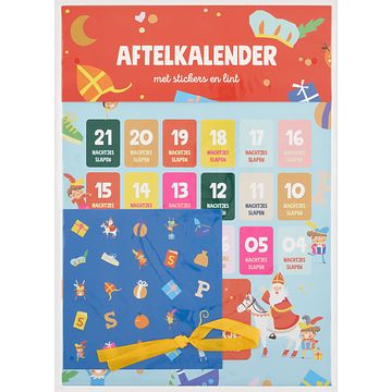 Foto van Aftelkalender met stickers en lint bij jumbo