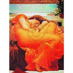 Foto van Lord frederick leighton - flaming june kunstdruk 60x80cm