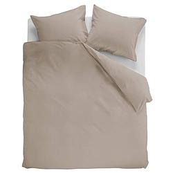 Foto van Ambiante dekbedovertrek uni cotton taupe-2-persoons (200 x 200/220 cm)