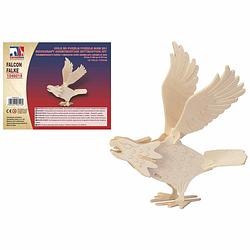 Foto van Houten dieren 3d puzzel valk vogel bouwpakket 21 cm - 3d puzzels