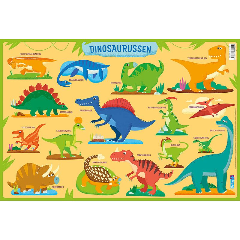 Foto van Deltas onderlegger dinosaurussen junior 47,5 x 32 cm pvc