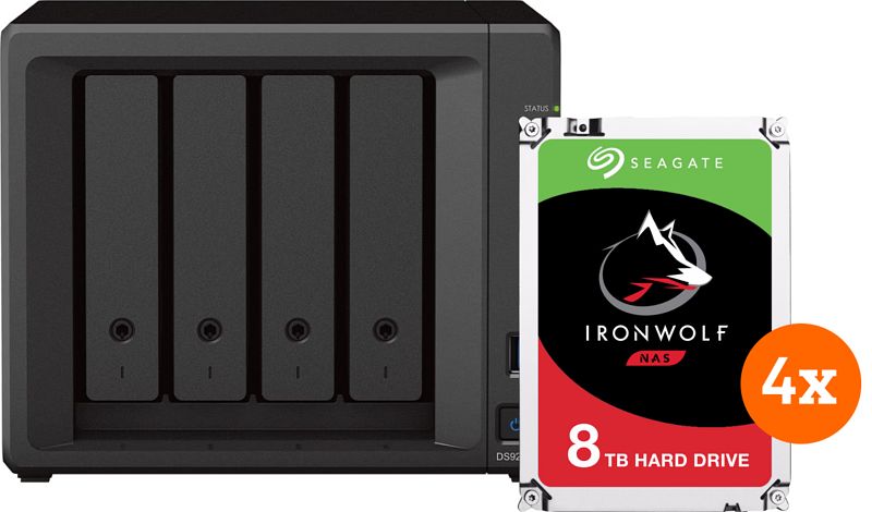 Foto van Synology ds923+ + seagate ironwolf 32tb (4x8tb)