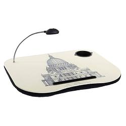 Foto van Schootkussen/laptray paleis print met led lamp en bekerhouder l48 x b38 cm - dienbladen