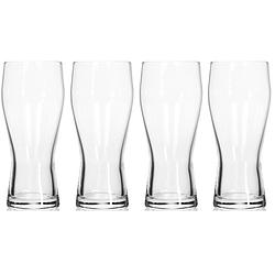 Foto van 4x bier glazen set 400 ml - bierglazen