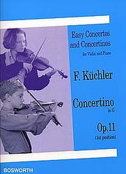 Foto van Bosworth concertino in g op. 11 boek voor viool (1ste positie) en piano