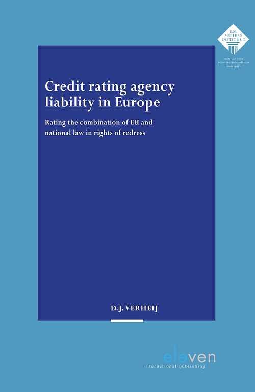 Foto van Credit rating agency liability in europe - d.j. verheij - ebook (9789054549239)