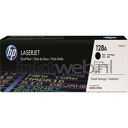 Foto van Hp 128 twinpack zwart toner