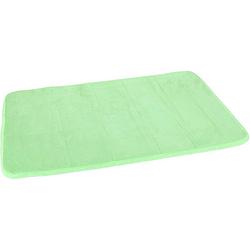 Foto van Groene sneldrogende badmat 40 x 60 cm rechthoekig - badmatjes