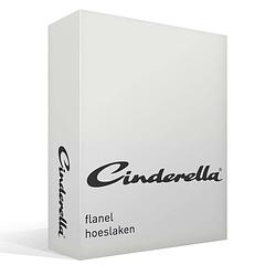 Foto van Cinderella flanel hoeslaken - 100% geruwde flanel-katoen - 2-persoons (140x200/210 cm) - ivory