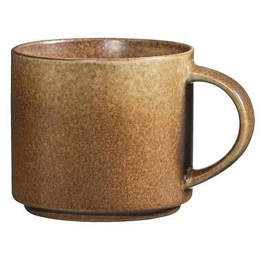 Foto van Mok met oor studio - bruin - stoneware - 380 ml - leen bakker