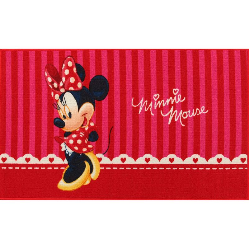 Foto van Disney vloerkleed minnie mouse rood 140 x 80 cm