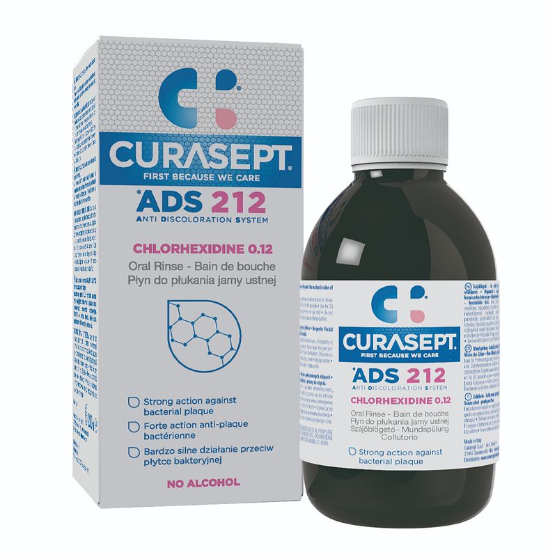 Foto van Curasept ads 212 mondspoeling 0.12% chx