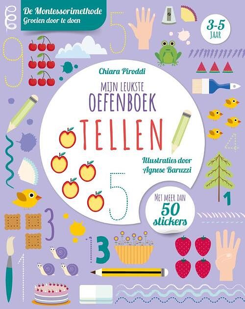 Foto van Tellen - mijn leukste oefenboek - chiara piroddi - paperback (9789036644990)