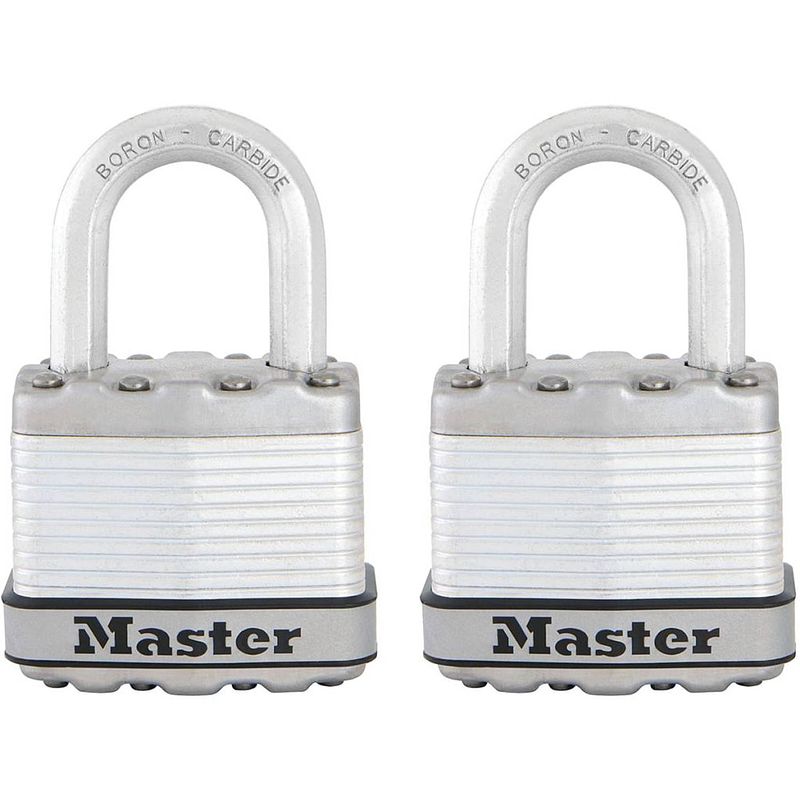 Foto van Master lock hangslot excell 2 st 45 mm gelamineerd staal m1eurt