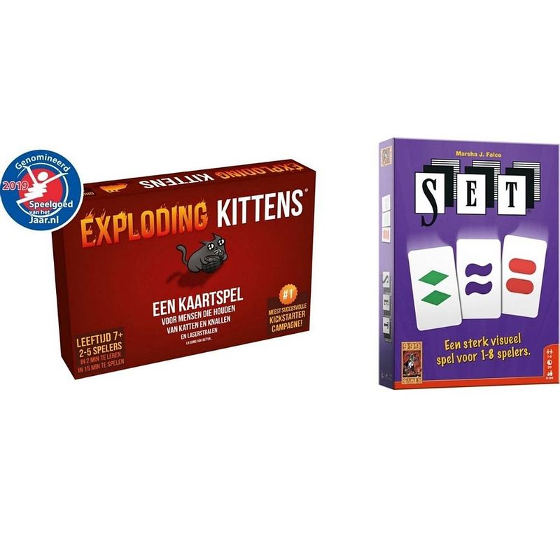 Foto van Spellenbundel - kaartspel - 2 stuks - exploding kittens & set!